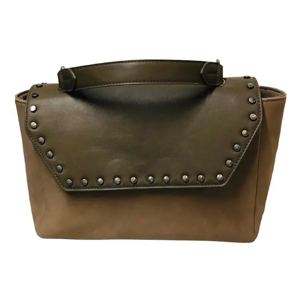 Universal Threads Brown Top Handle Handbag 12x9 Faux Leather Satchel‎
